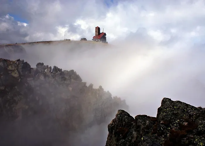 Brzoza I Swierk Z Widokiem Na Gory W Centrum Uzdrowiska Przy Parku I Termach * Jelenia Góra